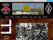 Tablet Screenshot of phantomsmc.com